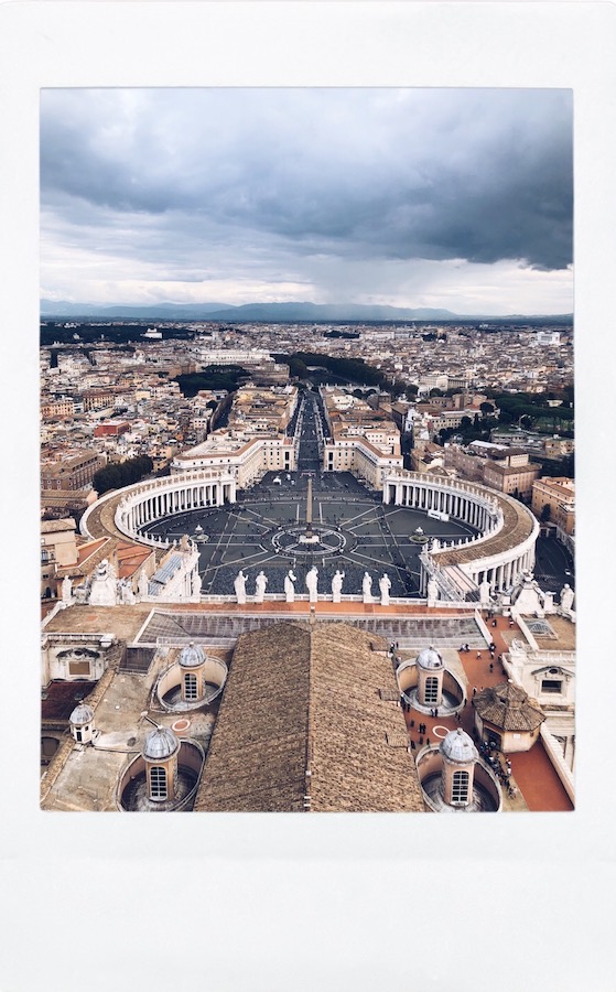 Roma con altura, cúpula de San Pedro