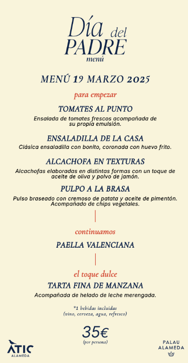 menu dia padre Átic